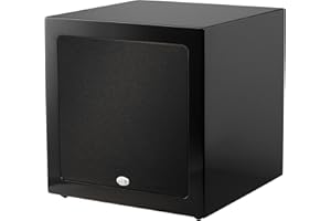 NHT CS-10 10-inch Long Throw 300 W Powered Subwoofer | Sealed Box | Deep Musical Bass | Piano Black High-Gloss Paint