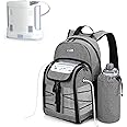 CURMIO Portable Oxygen Concentrator Backpack, POC Carrying Bag Compatible for Inogen, OxyGo and Caire Units, Bag Only
