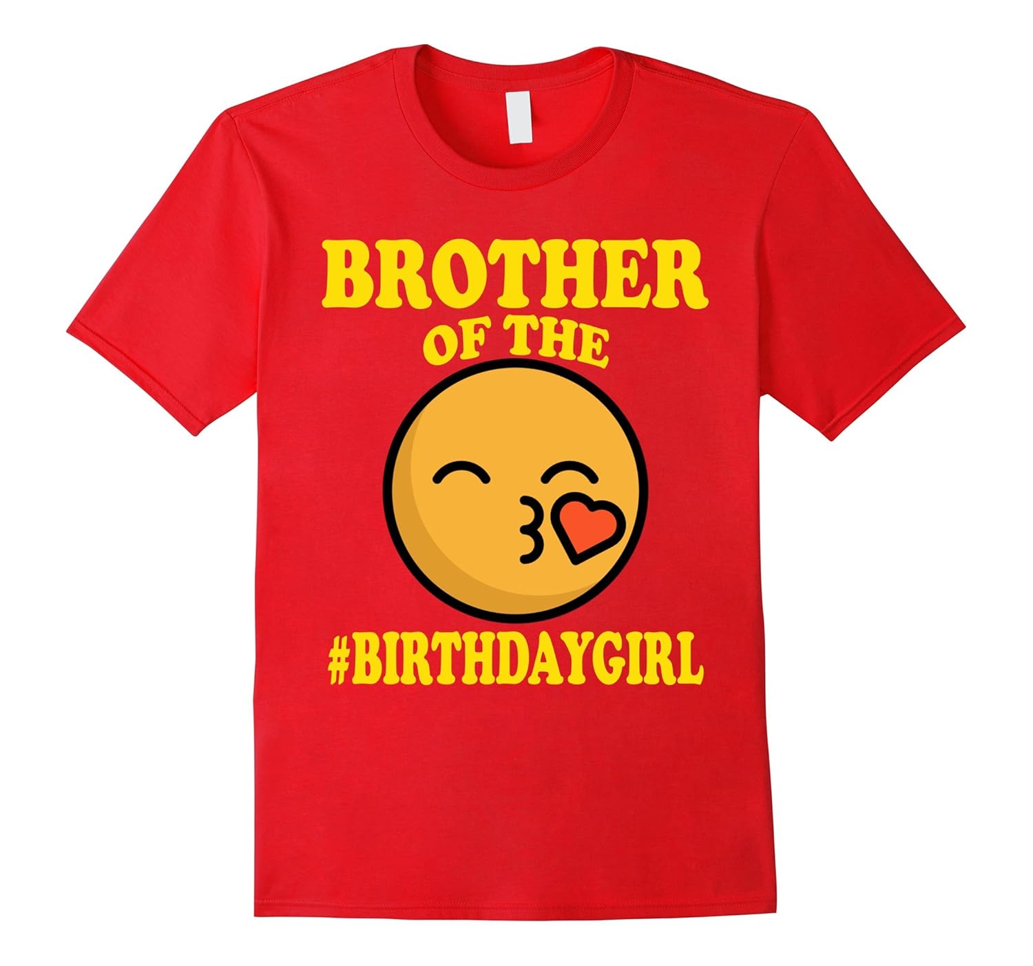 Brother Of The Birthday Girl Emoji T-Shirt Gifts-ANZ