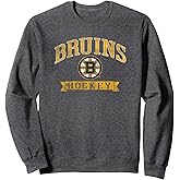 Boston Bruins Vintage Hockey Dark Heather Sweatshirt