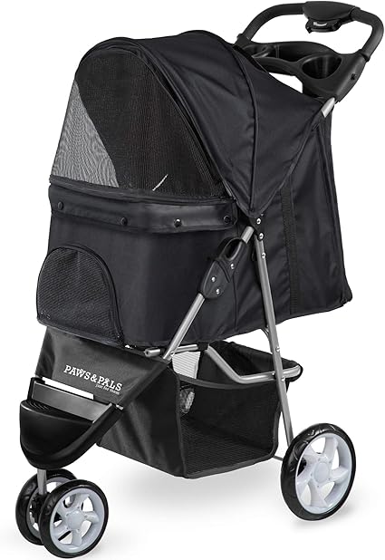 paws and pals double pet stroller