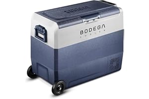 BODEGACOOLER 12 Volt Car Refrigerator,53Quart RV Fridge APP Control, Portable Car Freezer, (50L) -4℉-68℉ RV Electric Compressor Cooler 12/24V DC and 100-240V AC for Outdoor,Camping,Travel,Road Trip