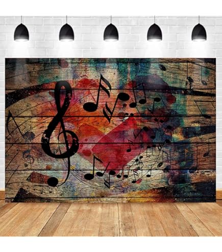 Customize Backdrop BELECO 9x6ft Fabric Chalkboard Backdrop Love Hand Drawn Sketch Instruments Rock Roll Guitar Radio Blues Soul Music Concert Party Chalkboard Wallpaper - View #7