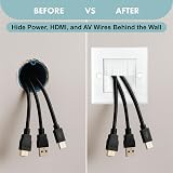 EVOGES Brush Faceplate White 1 Gang Single Pack of 2 Wall Plate view 4