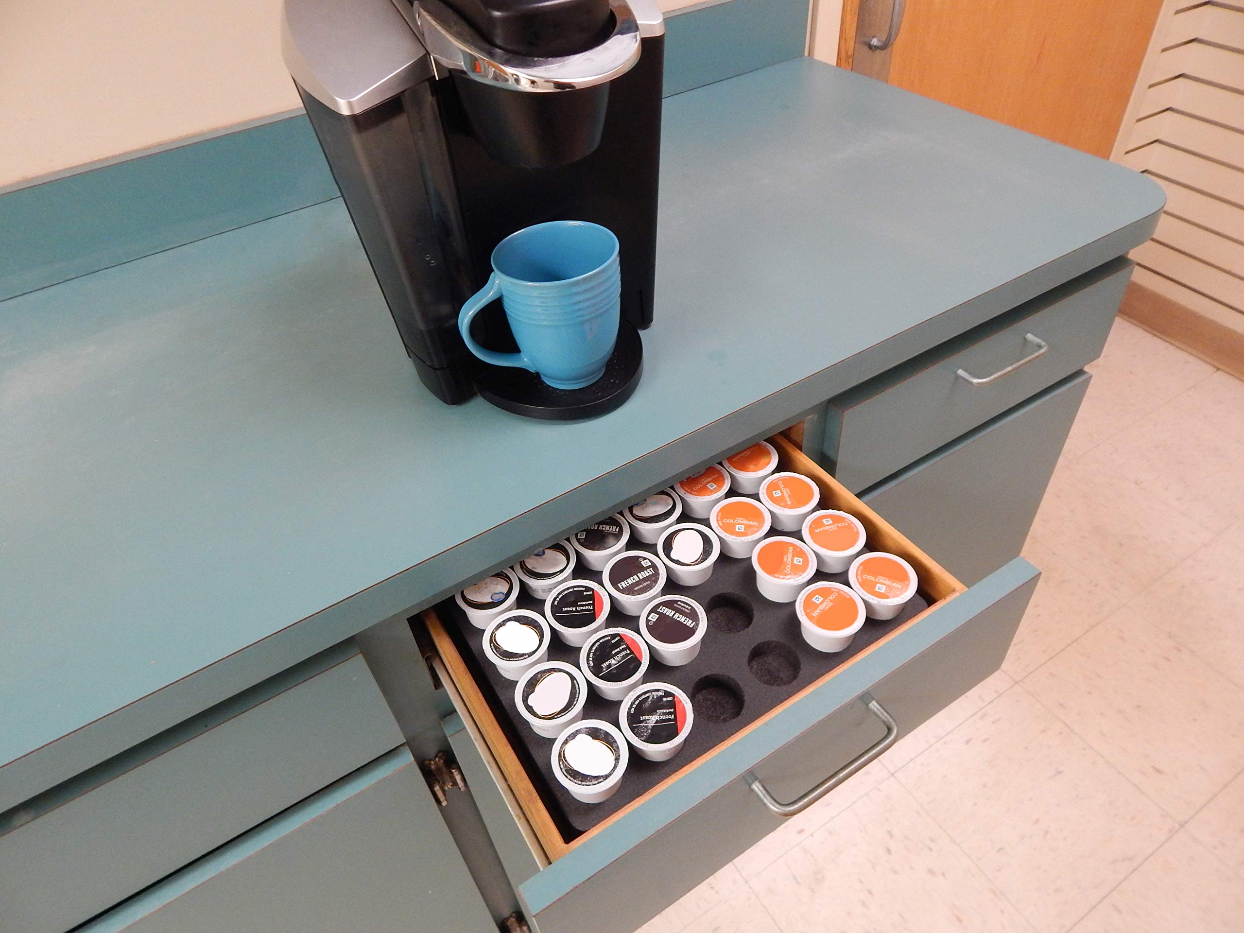 Polar Whale Coffee Pod Storage Organizer Tray Drawer Insert For
