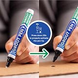RAINBOW CHALK MARKERS LTD Black Grout Pen Restores Tile Grout Kitchen Bathroom view 3