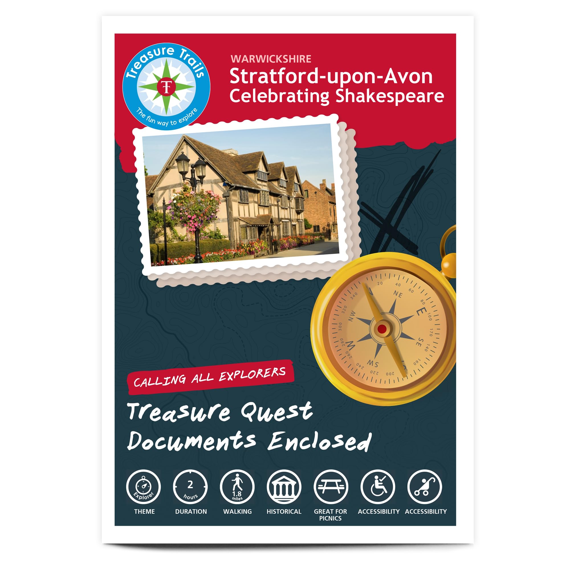 Stratford Upon Avon Treasure Hunt – Self-Guided Outdoor Mystery Walk