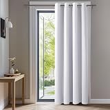 Deconovo Thermal Insulated Room Darkening Curtain 52 x 90 Silver Grey Panel