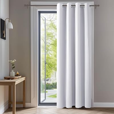 Deconovo Thermal Insulated Room Darkening Curtain 52 x 90 Silver Grey Panel