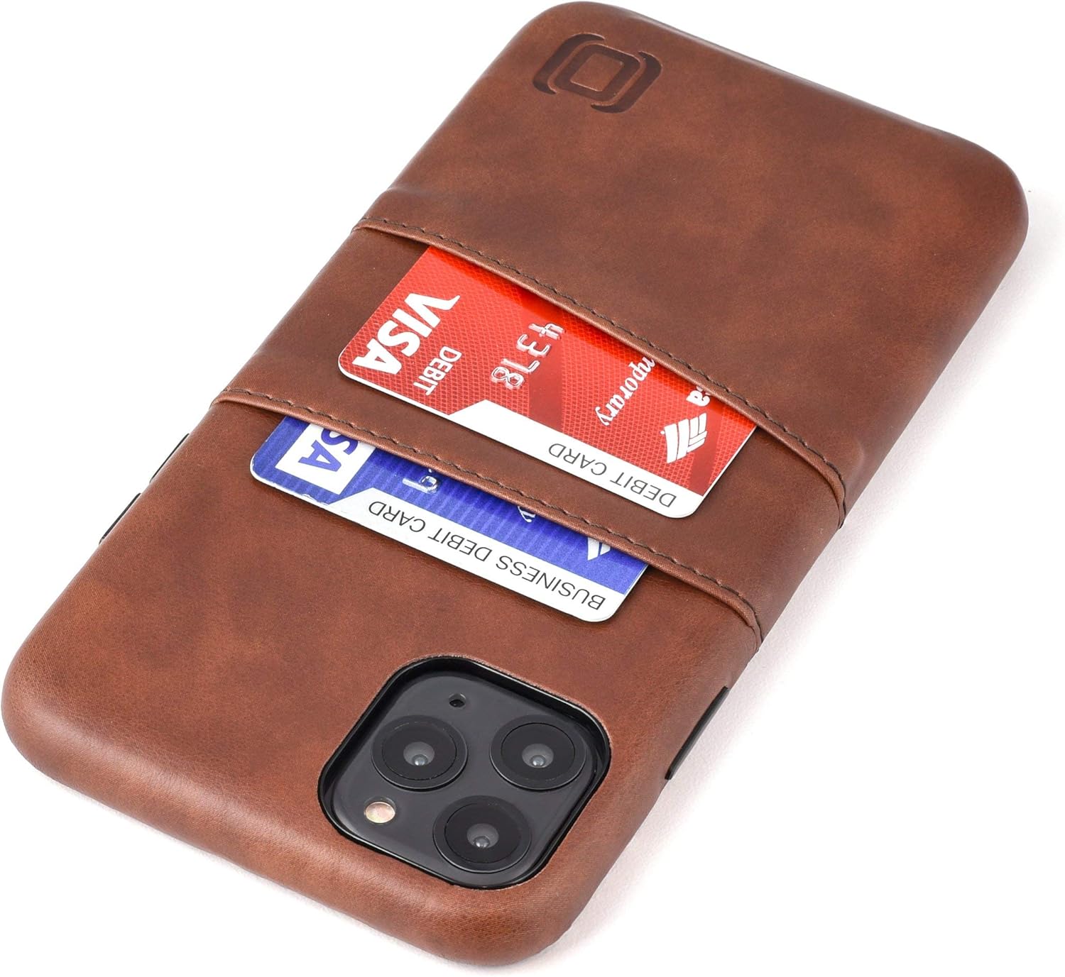 Dockem iPhone 11 Pro Max Wallet Case: Built-in Metal Plate for Magnetic Mounting & 2 Credit Card Holder Slots (6.5