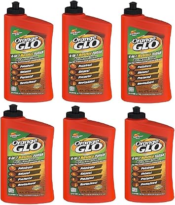 Orange Glo 4 In 1 Monthly Polish Hardwood Floor Fresh Orange Scent 24 0 Fluid Ounce Pack Of 6