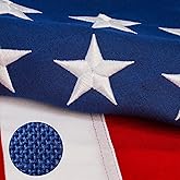 American Flags for Outside 3x5, Spun Polyester Tear-Resistant 3x5Ft Flag Heavy Duty Outdoor, All Weather Resistance American Flag with Embroidered Stars Sewn Stripes