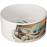 STAR WARS The Mandalorian Ceramic Dog Bowl 3.5 Cups - Meal Time Dog Food Bowl - Dog Water Bowl for Dry Food or Wet Food - Cer