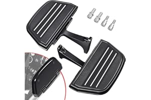 Benlari Passenger Floorboards Motorcycle Footboards Stainless Steel with Mount Kits Compatible with Harley Davidson Touring R