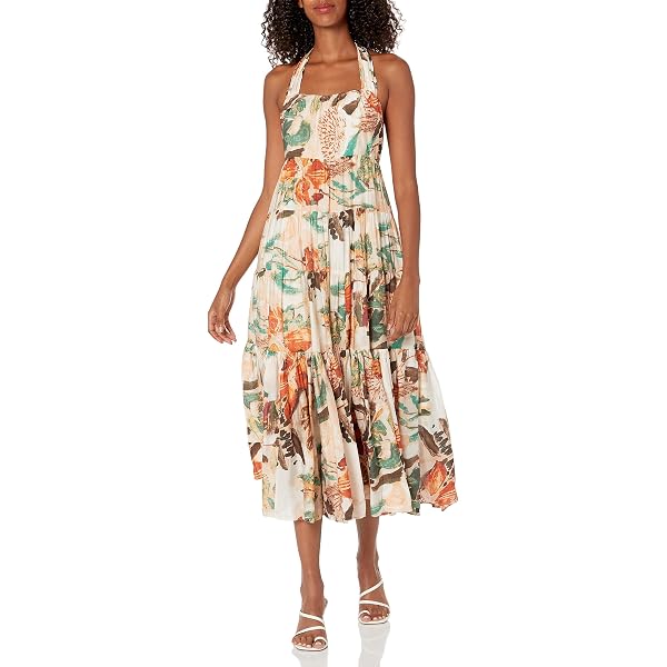 knee length dresses for ladies Blythe Metallic Plisse Midi Dress