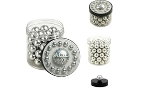 A.C.I.L. Premium Aluminium Balls in 50 Calibres, 12.5 mm Precision-Machined Projectiles (50 Pieces), Solid Aluminium Ammo for HDR & HDP Pistols, Reusable, Polished Finish