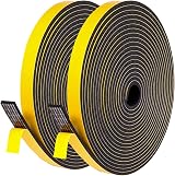 UPSEN Weather Stripping Foam Tape 12mm x 3mm x 12m Adhesive Insulation