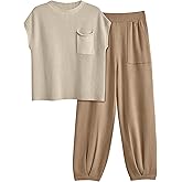 LILLUSORY 2 Piece Knit Sets For Women Trendy Sweatsuit Sets