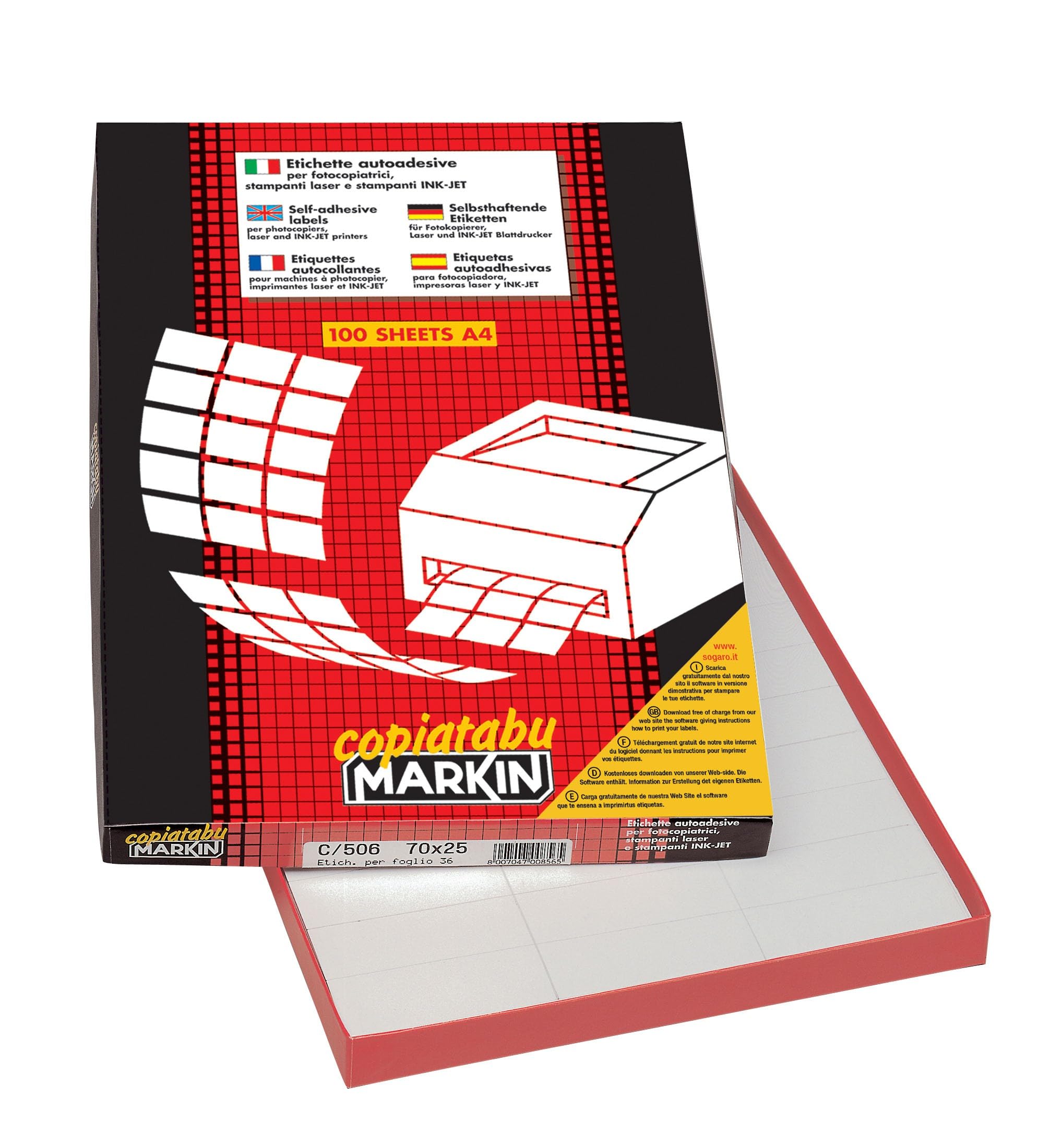 MARKIN 210 °C519 Labels White