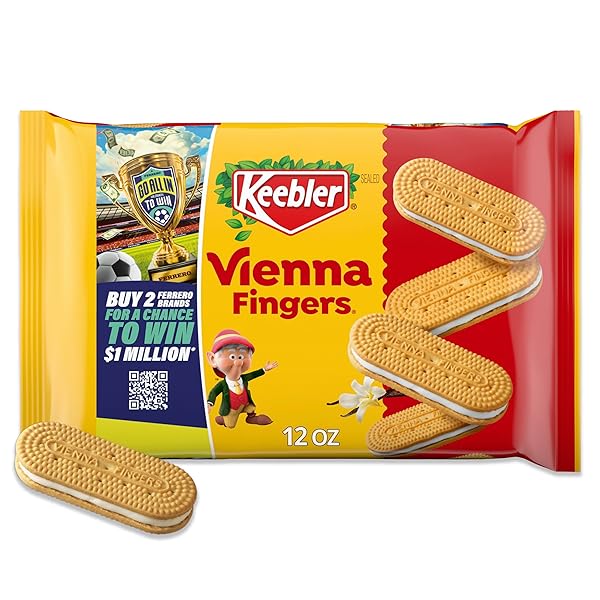 KEEBLER VIENNA FINGERS CREME FILLED SANDWICH COOKIES, 12OZ