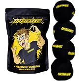 Insane 4 Pack Premium Footbag Set, Classic Hacky Kick Sack with Gift Bag | Sand-filled, Suede, for Kicking, Juggling
