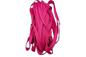 KUYLENT 10 Yards 3/8 Inch Polyester Cord-Edge, Piping Bias Tape, Fabric Edge Piping Trim with Cord for Sewing Clothing Pillows, Lamps, Draperies (Hot Pink)