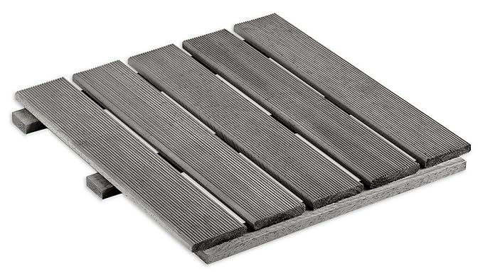 Gartenwelt Riegelsberger Terrassenfliese 62008 aus Kiefernholz GRAU kdi 50x50cm Holzfliese Balkonfliese Fliese Terrasse Terra