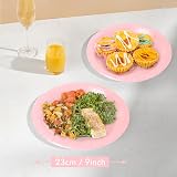 PARTY GO 50 Pink 9 Inch Paper Plates Disposable Party Supplies view 3