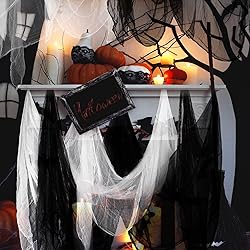 Boao Halloween Cheese cloth 85 x 197 Inch White and
