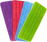 TUPARKA 4 Pack Mop Pads Microfiber 42x14cm Replacement Pads for Reveal Mop Head view 1