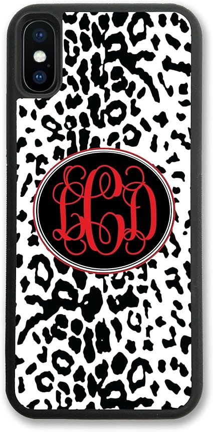 black and red leopard print