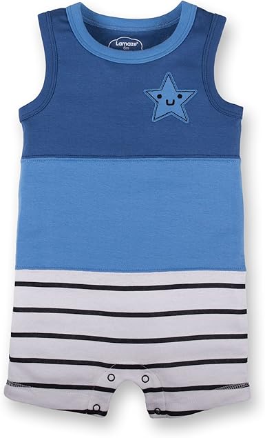 organic baby boy romper