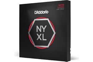 D'Addario NYXL55110 Nickel Wound Bass Guitar Strings, Heavy 55-110, Long Scale