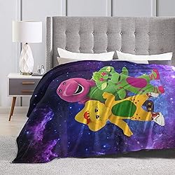 Barney and Friends Blanket Soft Cozy Fleece Throw