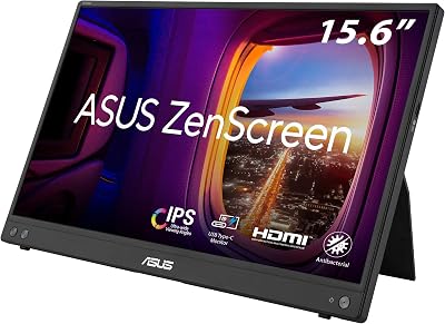 ASUS ZenScreen MB16AHV 15.6" FHD IPS Portable Monitor HDMI USB-C Anti-Glare