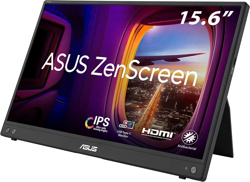 ASUS ZenScreen MB16AHV 15.6" FHD IPS Portable Monitor HDMI USB-C Anti-Glare