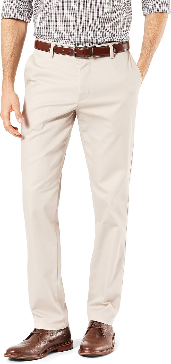 dockers men's slim fit signature khaki lux cotton stretch pants
