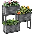 Southern Patio FlexSpace 5-pc. Modular Raised Garden with 3 Collapsible Planter Boxes & 2 Legs