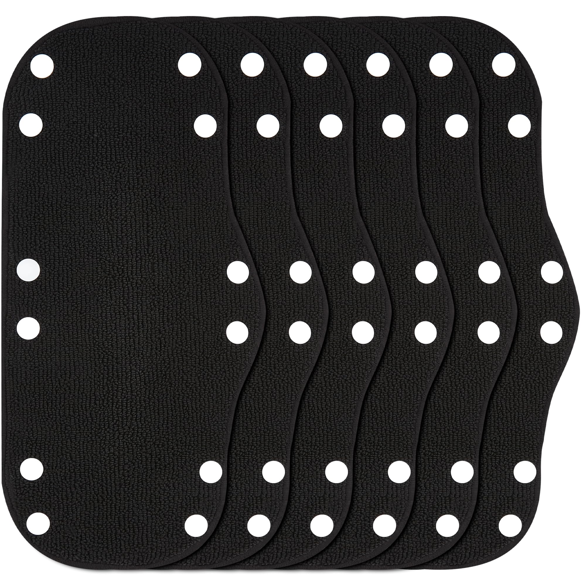 Photo 1 of Hard Hat Sweatband, Washable Sweat Liner & Padding for Hard Hats, Comfortable Helmet Sweat Band for Construction, Safety Helmets, Black, 6PCS