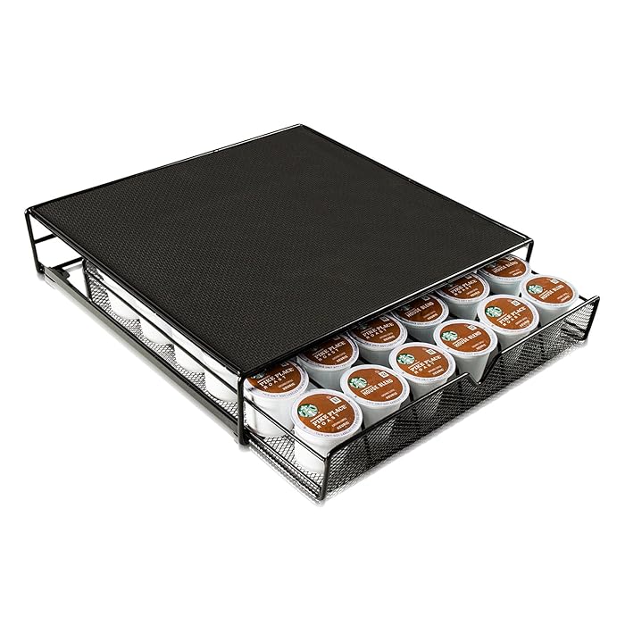 Ideal Traditions K Cup Holder Keurig Coffee Bar Accessories Kcup holders - 36 Coffee Pod Holder Storage Drawer