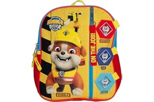 AI ACCESSORY INNOVATIONS Rubble & Crew Interactive 12” Mini Backpack For Kids, Paw Patrol School Bag for Pre-School & Kindergarten