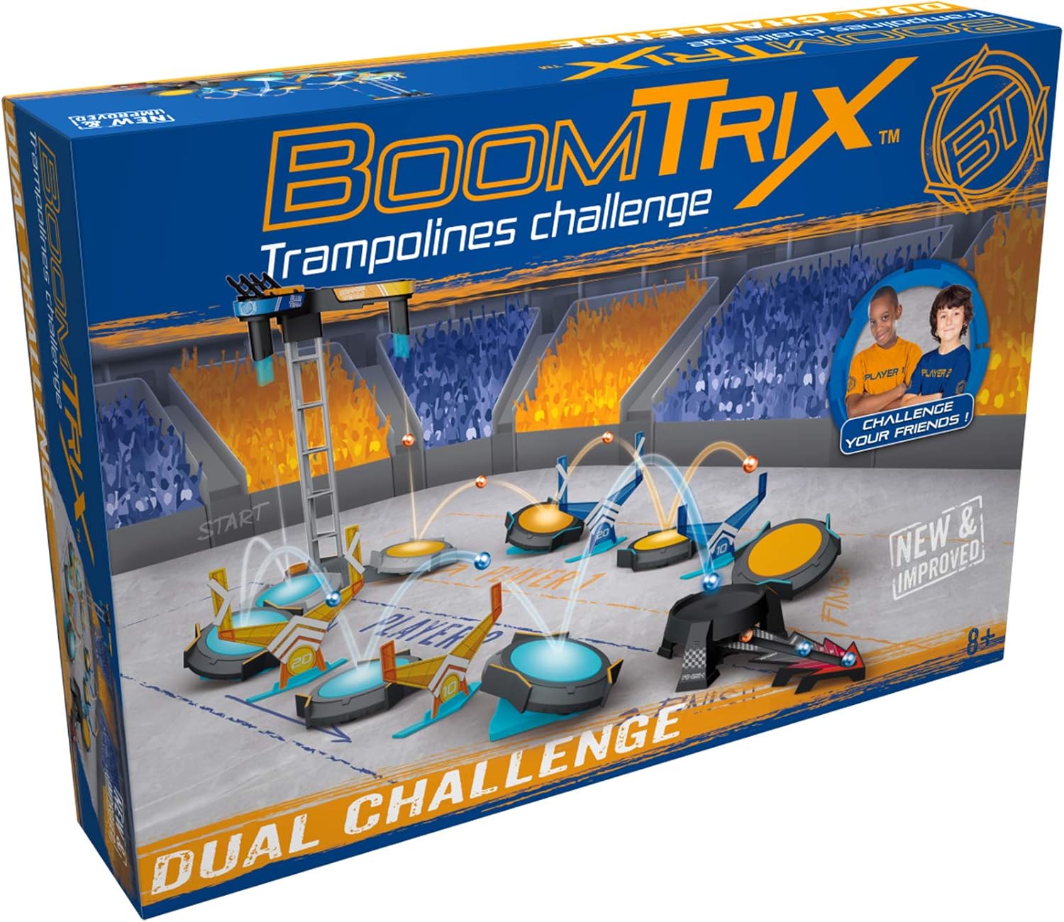 Goliath Boomtrix Dual Challenge Set - Construction Game from 6 Years and Up - Ball Game, Multicolored