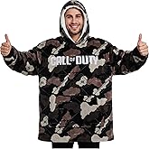 Call of Duty Blanket Hoodie for Men, Teens, Camo Wearable Blanket, Fleece Hooded Poncho, Cozy Loungewear, Gamer Gifts for Men