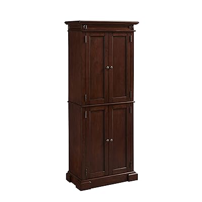 Home Styles Americana Kitchen Pantry, Cherry Finish, 4 Doors