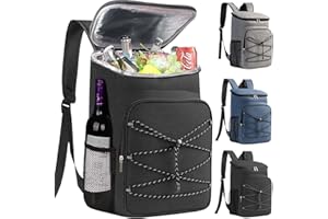 Bagtopia Camping Cooler Backpack 25 Cans, Leak Proof Insulated Thermal Bag, Beach Travel Picnic Lunch Backpack for Men Women