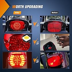 Nilight LED Tail Light Motorcycle Brake Turn Signal
