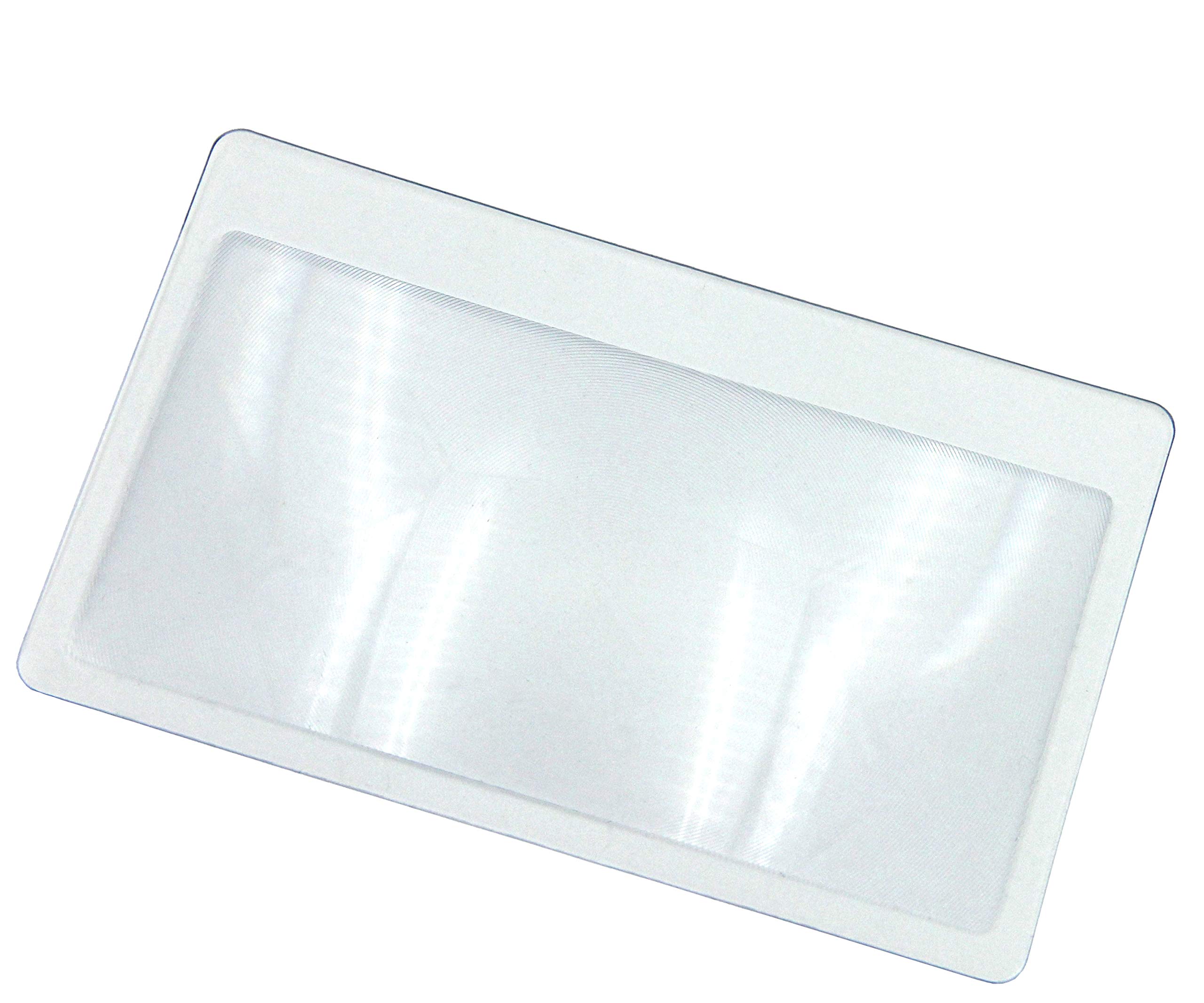 Thorani Pocket Magnifier In Credit Card Size - Small Card Magnifier With 3X Magnification, Ultra Thin, Flexible And Unbreakable (Transparent, 1)