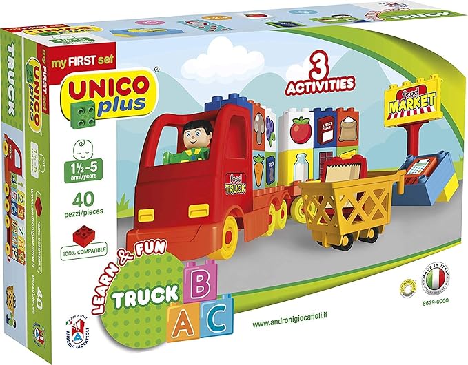 Unico Plus Zahlen Lern & Spaß Truck LKW Bausteine
