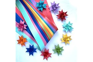 FROEBEL MINT 1/2" Assorted Metallic Paper Strips for German, Froebel, Moravian Stars & Weaving (120 Strips)