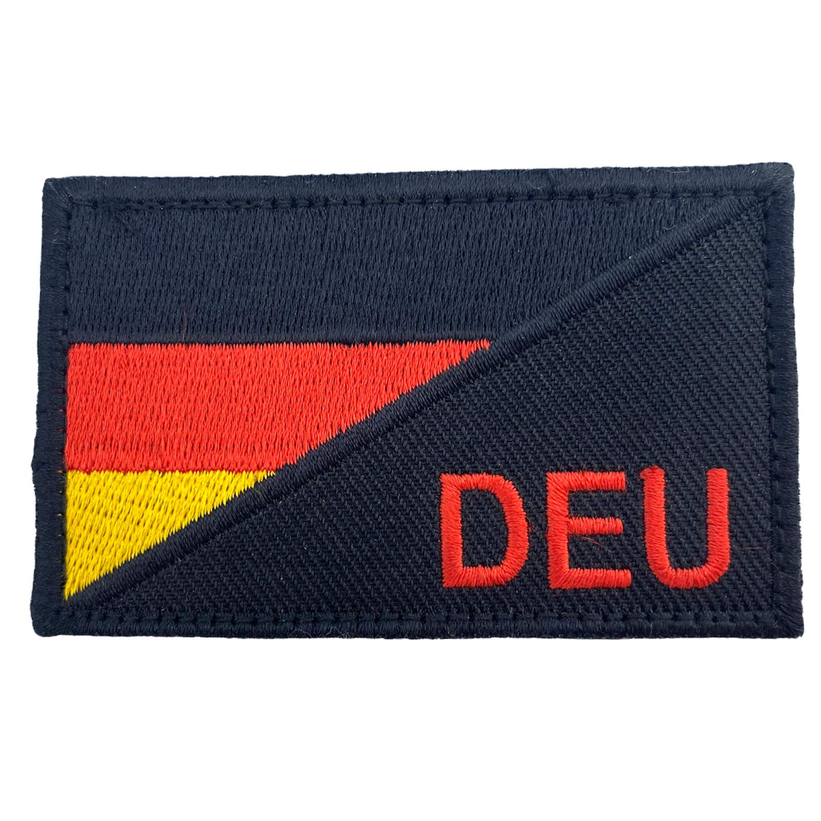 Germany German Diagonal DEU Tactical Embroidered Airsoft Paintball Cosplay Patch